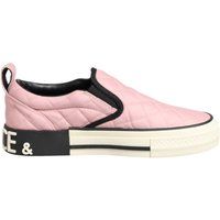 Gesteppte Slip-On Sneaker mit Logo-Absatz