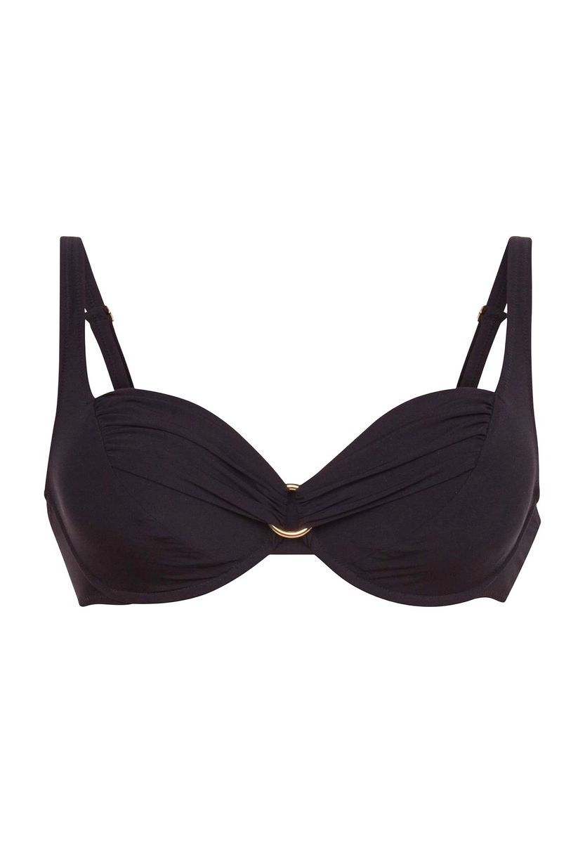 Bikini-Top mit Raffung, Bügel und Ring