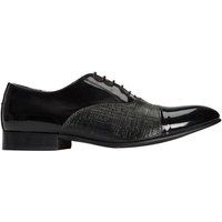 Schwarze Herren Oxford Lederschuhe