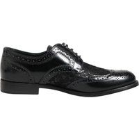 Elegante Derby-Kleiderschuhe mit floraler Spitze