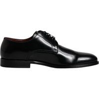 Schwarzer Derby-Schuh aus Kalbsleder für Herren