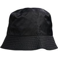 Klassischer schwarzer Bucket Hat aus Baumwolle