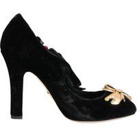 Elegante Schwarze Mary Jane Pumps aus Samt