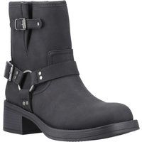 Rocket Dog - "Nino" Biker Stiefel für Damen, Knöchelhoch (Schwarz)