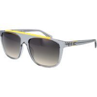 Quadratische Sonnenbrille mit gelben Details