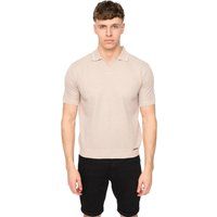Herren Kurzarm Poloshirt mit Textur