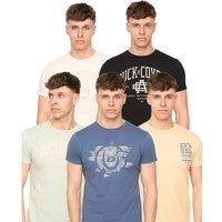 Duck and Cover - "Haltecks" T-Shirt für Herren (5er-Pack) (Bunt)