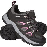 Mountain Warehouse - Damen Wanderschuhe "Adventurer", Wasserfest (Schwarz/Holzkohle)