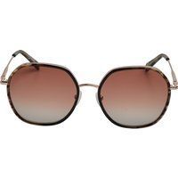 Runde Sonnenbrille mit Acetatrahmen aus Metall
