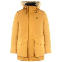 Parka Jacke mit Kapuze und Kunstfellbesatz