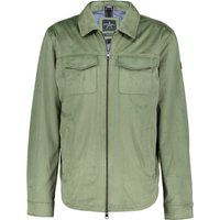 Hemdjacke im Wildleder-Look mit Taschen