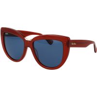Cat-Eye Sonnenbrille aus rotem Acetat
