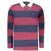 Gestreiftes Langarm-Rugby-Shirt aus Baumwolle