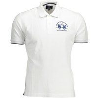 Weißes Baumwoll-Poloshirt mit Logo