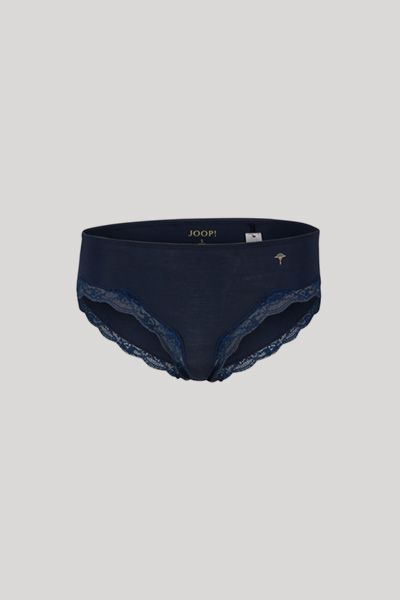 Joop! Pure Navy Hipster Slip mit floraler Spitzebordüre