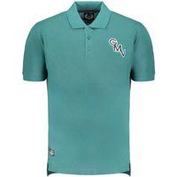 Grünes Baumwoll-Polohemd mit Logo