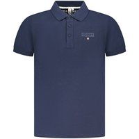 Herren Polohemd aus marineblauer Baumwolle
