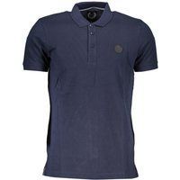 Herren Marineblaues Baumwoll-Polohemd