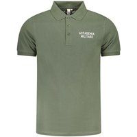 Militärgrünes Baumwoll-Poloshirt