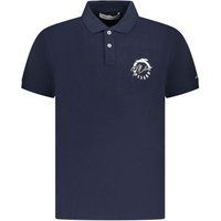 Herren Polohemd aus Baumwolle mit Logo-Print