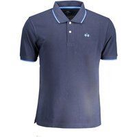 Herren Baumwoll-Poloshirt in Blau