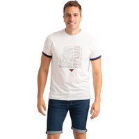 Retro Grafikdruck Baumwoll T-Shirt