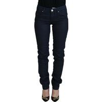 Dunkelblaue Skinny Jeans mit niedriger Taille