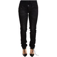 Damen Skinny Fit Schwarze Jeans