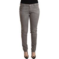 Graue, schlanke Skinny Jeans