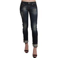 Distressed Slim Boyfriend Jeans