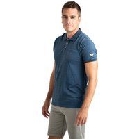Gestreiftes Baumwoll-Poloshirt mit Tasche