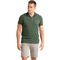 Gestreiftes Baumwoll-Poloshirt mit Tasche