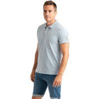 Kurzarm Poloshirt mit Mikrostreifen-Muster