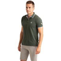 Baumwoll-Piqué-Poloshirt mit Zierleiste