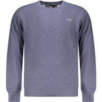 Recyceltes Baumwoll-Rundhals-Sweatshirt mit Logo