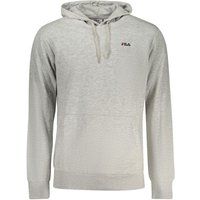Grau melierter Hoodie aus Baumwollmischung