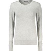 Klassisches Strickoberteil mit Rundhalsausschnitt