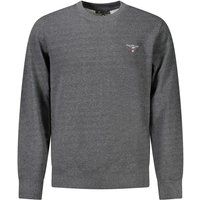 Graues Herren-Sweatshirt mit Rundhalsausschnitt