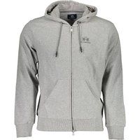 Baumwoll-Kapuzenpullover mit Reißverschluss