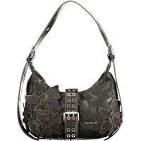 Schultertasche mit geprägtem floralem Akzent