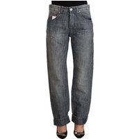 Boyfriend-Jeans mit entspanntem Schnitt und Umschlägen