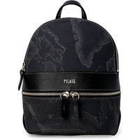 Alviero Martini Prima Classe Schwarzer Leder-Rucksack