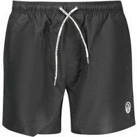 Herren Badeshorts in schlichtem Schwarz