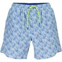Badeshorts mit Muster und Kordelzug
