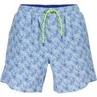 Badeshorts mit Muster und Kordelzug