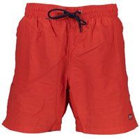 Herren Badeshorts Rot mit Kordelzug
