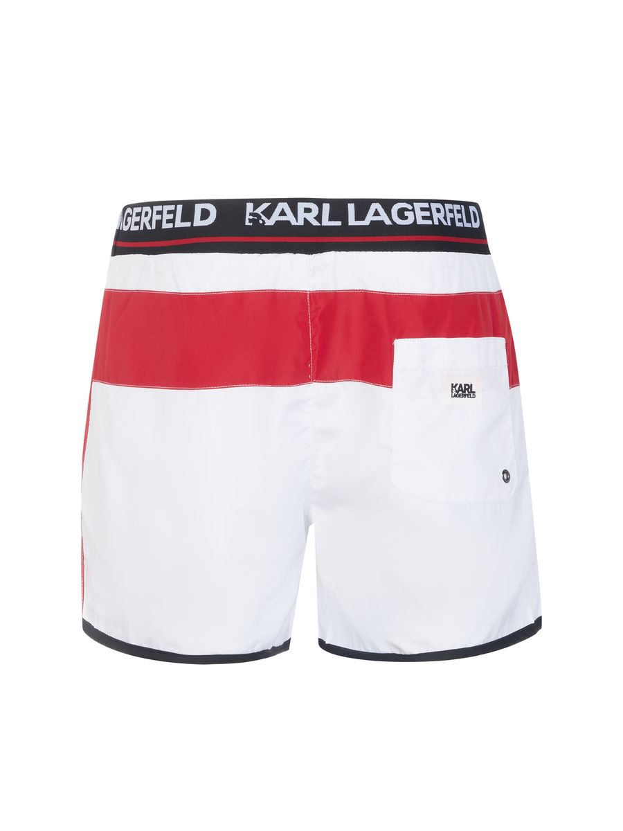 Sportliche Badeshorts mit Logo-Bund