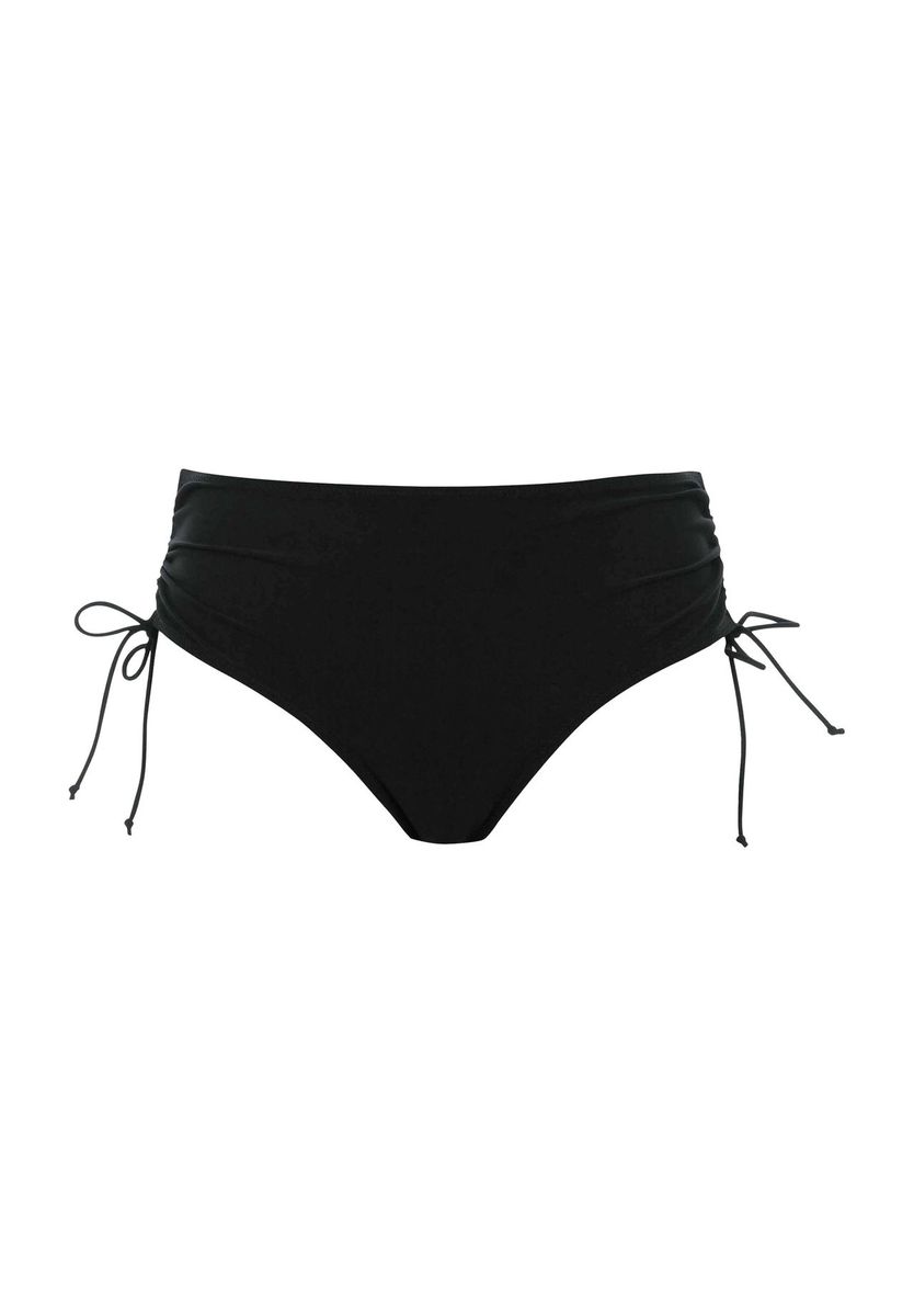 Hoch taillierte Bikinihose mit Bändern