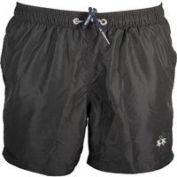 Schwarze Badeshorts mit Logo