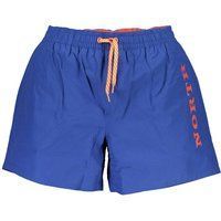 Blaue Herren-Badeshorts mit Logo